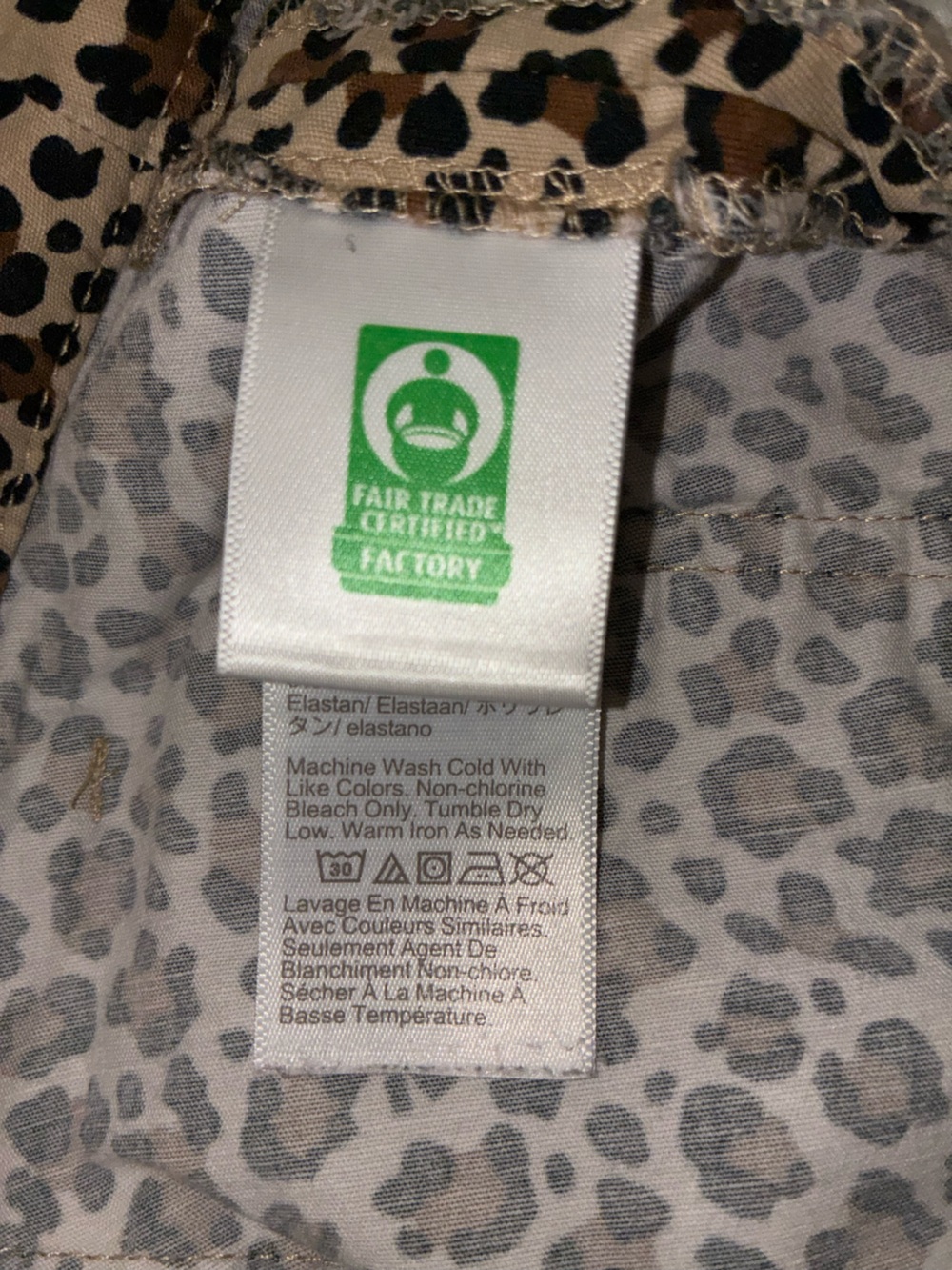 J Crew Pants Leopard Linen Blend Lizzie High Rise Wide Leg Sz 30 - Picture 9 of 9